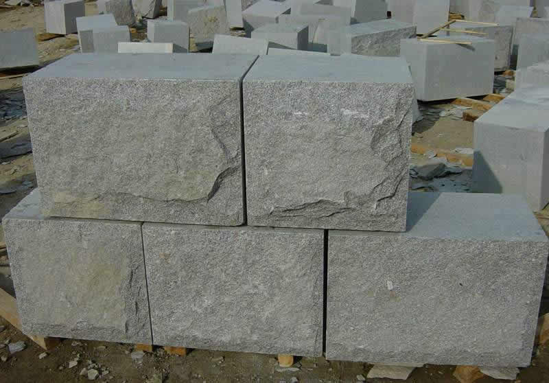 grey wall blocks, natural cleft