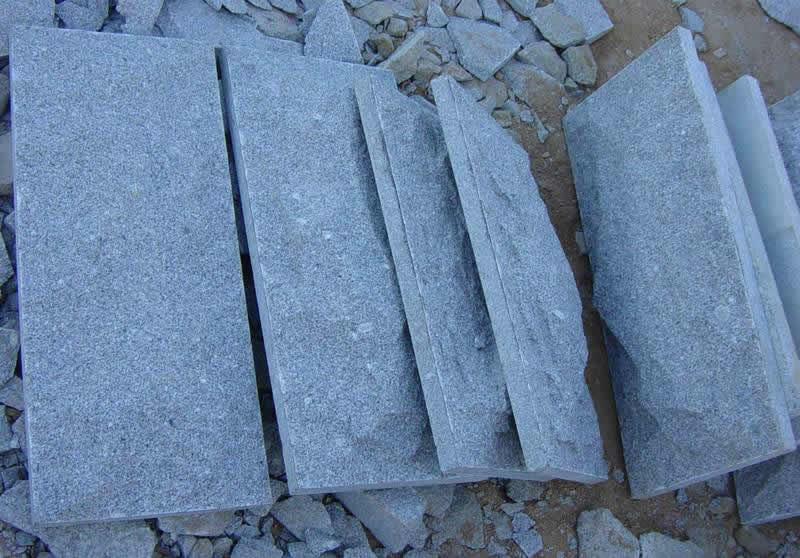 grey wall stone, natural cleft